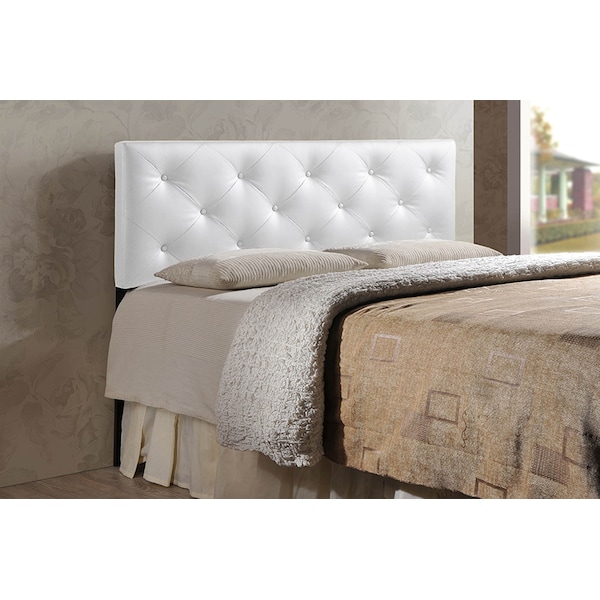 Baltimore Modern And Contemporary King White Upholstered Headboard